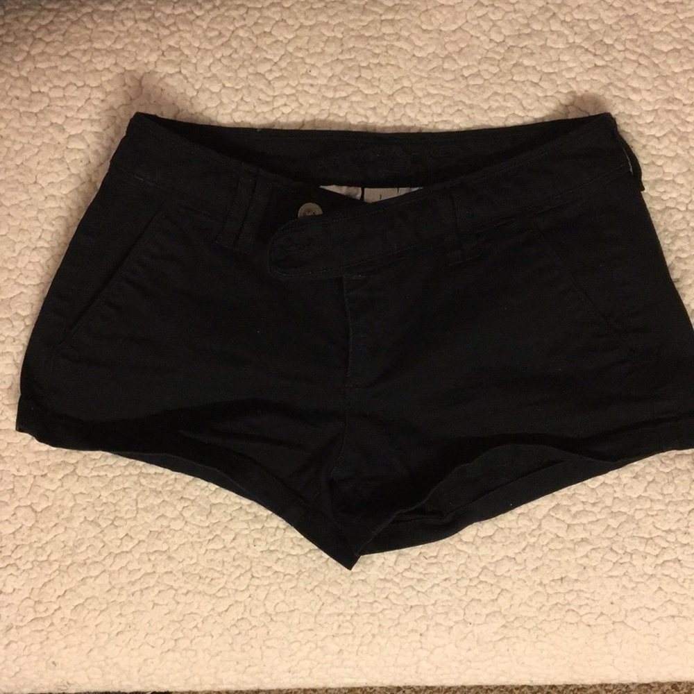 Black Arizona mini shorts